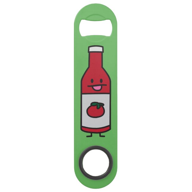 Ketchup Bottle Tomato Sauce Table condiment fancy Bar Key (Front)