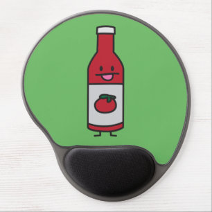 Ketchup Bottle Tomato Sauce Table condiment fancy Gel Mouse Pad