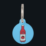 Ketchup Bottle Tomato Sauce Table condiment fancy Pet Tag<br><div class="desc">Tomato Ketchup sauce bottle with their tongue sticking out! I put ketchup on everything from hamburgers to french fries, hot dogs and even sushi. That's why I designed this bottle of Tomato Ketchup sticking out their tongue. Challenge everything! Put ketchup on everything. Please enjoy Happy Foods Design! Berenice Limon ©....</div>