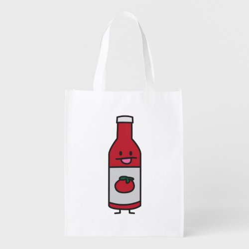 Ketchup Bottle Tomato Sauce Table condiment fancy Reusable Grocery Bag