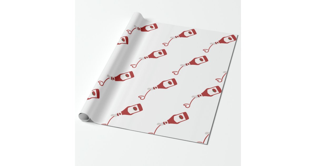 Ketchup Bottle Wrapping Paper Zazzle