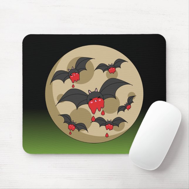 Ketchup Eater Vampire Bats Mouse Pad (With Mouse)