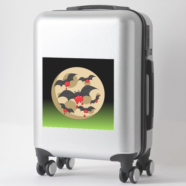 Ketchup Eater Vampire Bats Sticker (Suitcase)