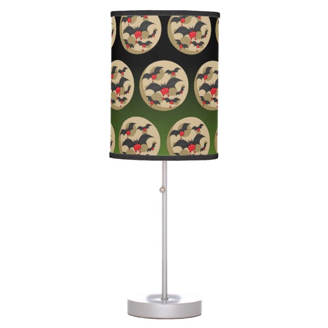 Ketchup Eater Vampire Bats Table Lamp (Front)