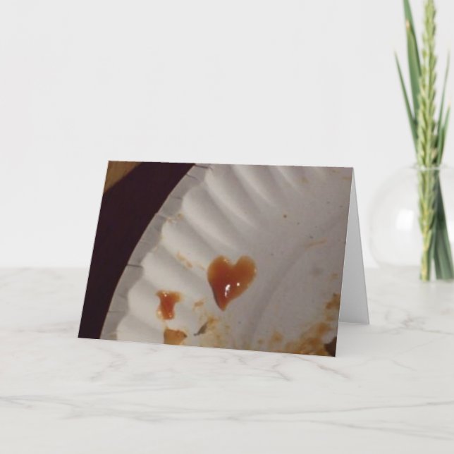 Ketchup Heart Card (Front)