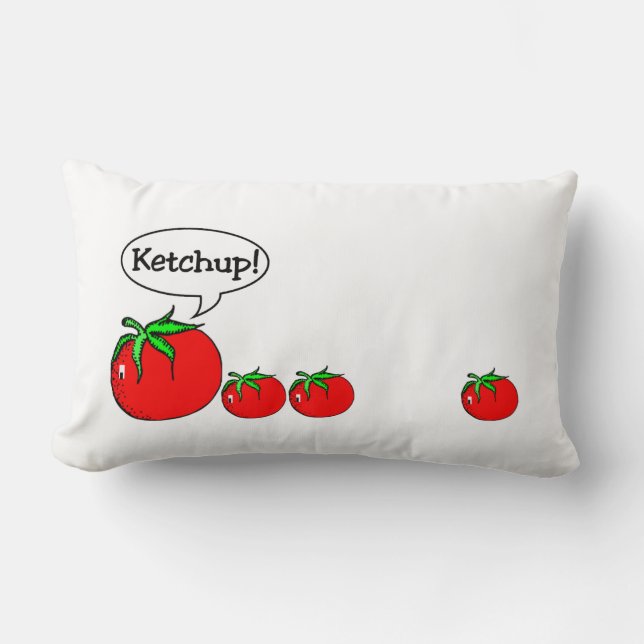 Ketchup Joke Pillow (Front)