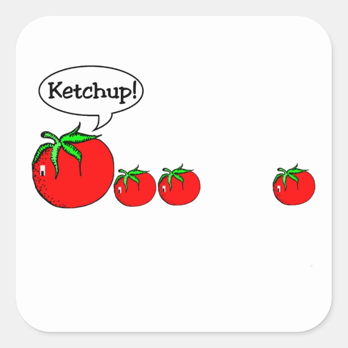 Ketchup Joke Sticker