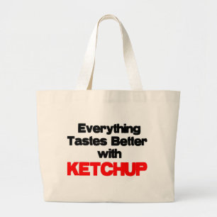 KETCHUP LOVER LARGE TOTE BAG