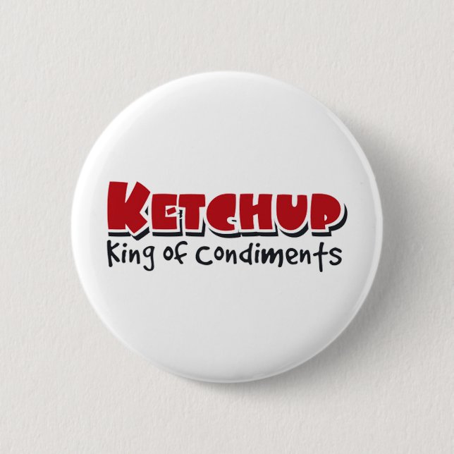 ketchup pinback button (Front)