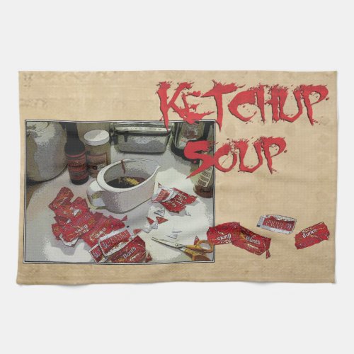Ketchup Soup dishtowel Kitchen Towel