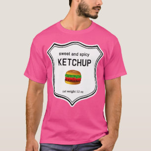 KETCHUP with Hamburger Halloween Costume T-Shirt