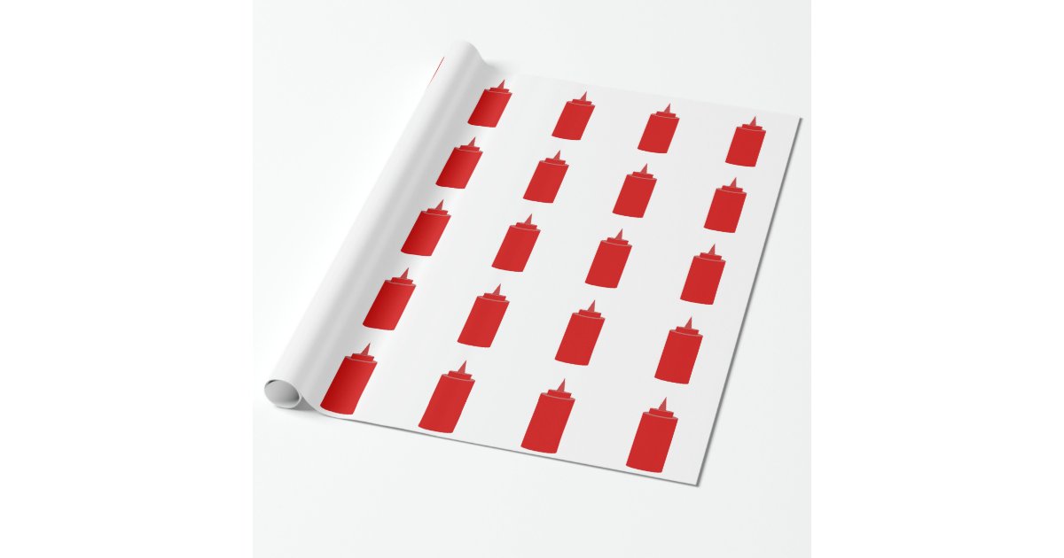 Ketchup Wrapping Paper Zazzle