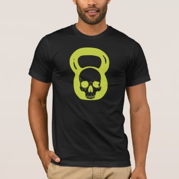 Ketlebell Skull Tshirt by graphically_yours at Zazzle