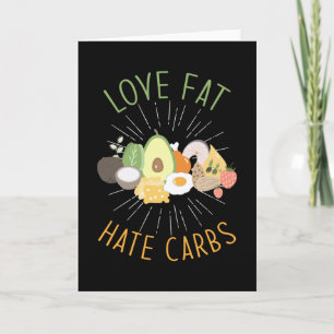 Keto Diet Low Carb Card