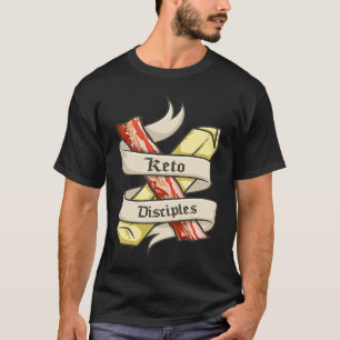 Keto Disciples Bacon Butter Retro Keto Diet Match T-Shirt
