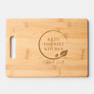 Keto Friendly Kitchen Custom Name Last Name Date Engraved Cutting Board