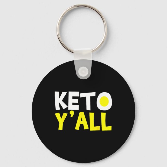Keto Ketogenic Diet Bodybuilding Tee Gift  Keychain (Front)