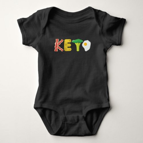 Keto Low Carb Diet Lifestyle weight loss Nutrition Baby Bodysuit