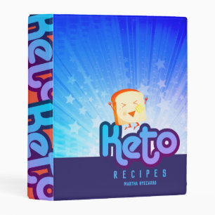 Keto low carb personalized cookbook recipe mini bi binder
