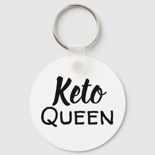 keto queen, keto life, keto mama, keto af, ketones keychain (Front)