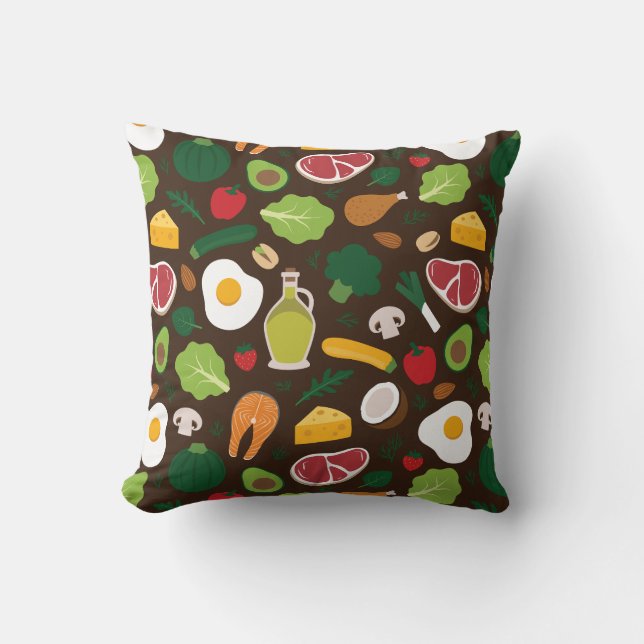 Keto Throw Pillow (Front)
