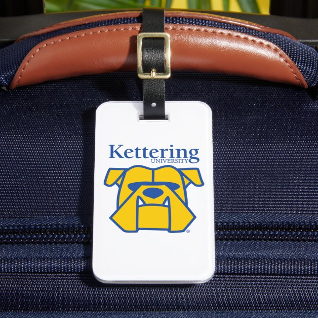 Kettering University Bulldogs Luggage Tag (Front Insitu 2)