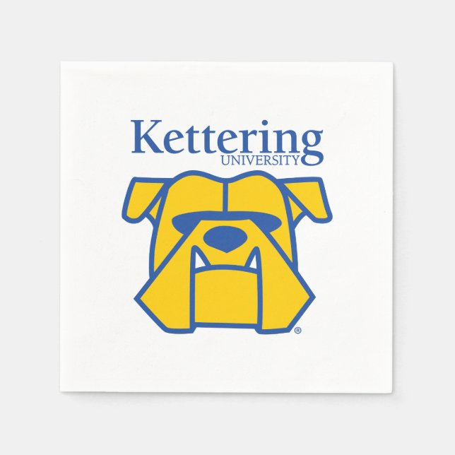 Kettering University Bulldogs Napkins (Front)
