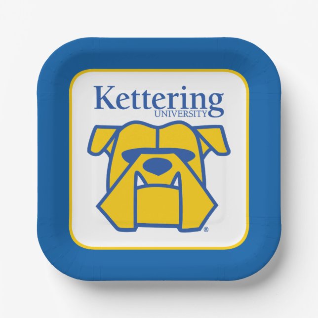 Kettering University Bulldogs Paper Plates (Front)