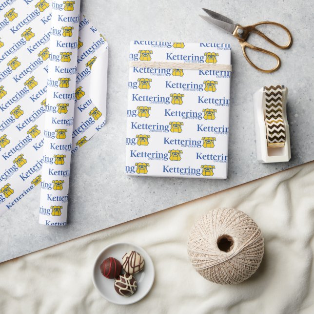 Kettering University Bulldogs Wrapping Paper (Crafts)
