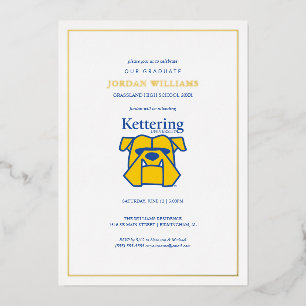 Kettering University Graduation Foil Invitation