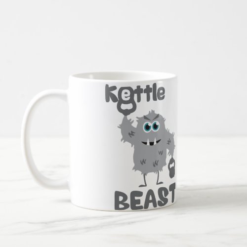 Kettle Beast cute kettlebell monster Coffee Mug