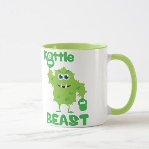 Kettle Beast cute kettlebell monster Mug