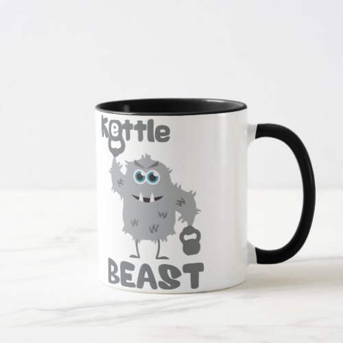 Kettle Beast cute kettlebell monster Mug