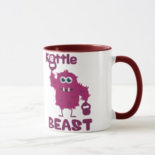 Kettle Beast cute kettlebell monster Mug