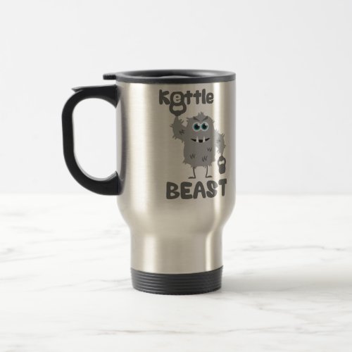Kettle Beast cute kettlebell monster Travel Mug