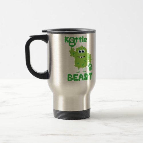 Kettle Beast cute kettlebell monster Travel Mug