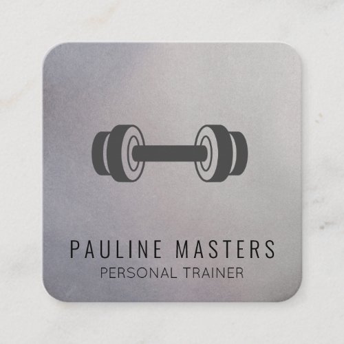 Kettle Bell Dumbell Icon  Personal Trainer Appointment Card