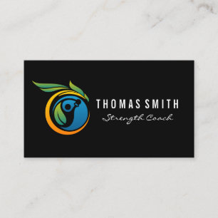 Kettle Bell Fitness Logo Personal Trainer Business Card