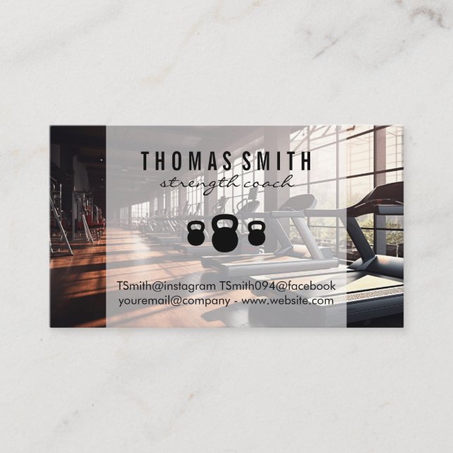 Kettle Bell | Gym Owner Appointment Card (Front)