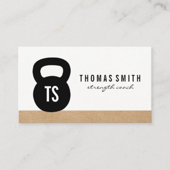 Kettle Bell Personal Trainer Business Card by lovely_businesscards at Zazzle