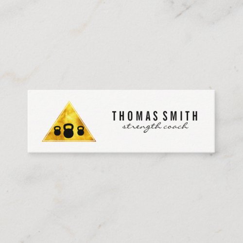 Kettle Bell Personal Trainer Golden Triangle Mini Business Card