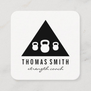 Kettle Bell Personal Trainer   Triangle Square Business Card