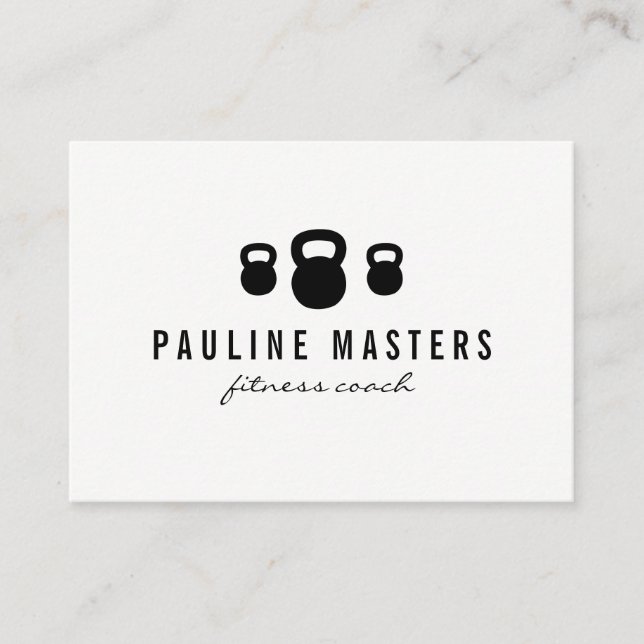 Kettle Bells Fitness Coach Appointment Card (Front)