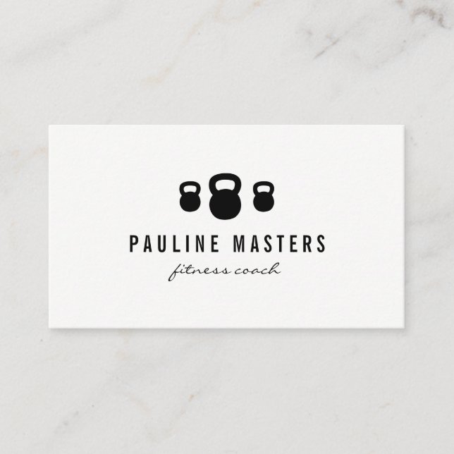 Kettle Bells Fitness Coach Loyalty Cards (Front)