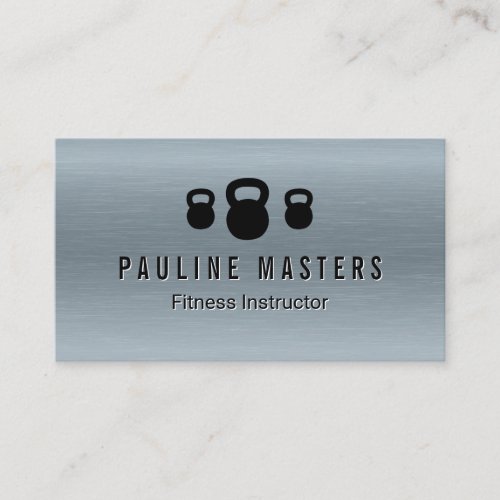 Kettle Bells Icons  Fitness Coach  Appointment Card