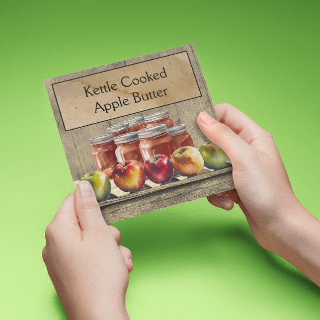 Kettle Cooked Apple Butter Rustic Holiday Card (Creator Uploaded)