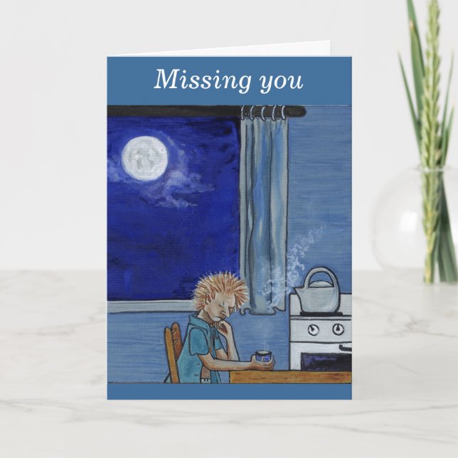 Kettle steam blues - missing you card (Front)