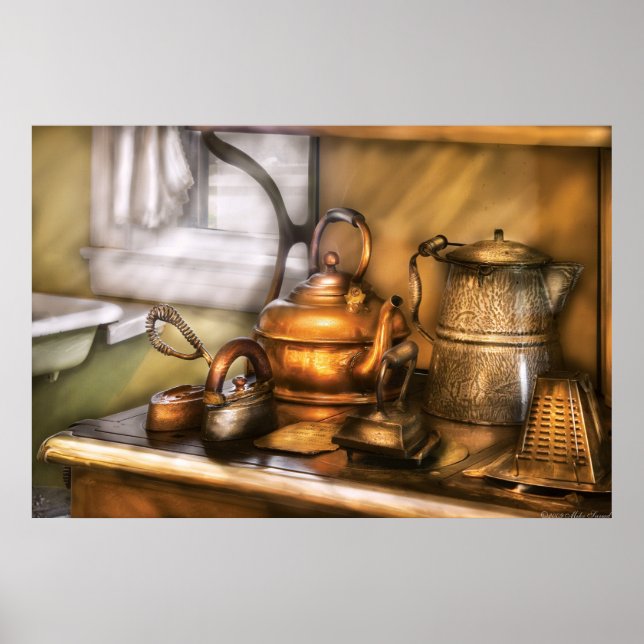 Kettle - Tea pots and Irons Poster (Front)