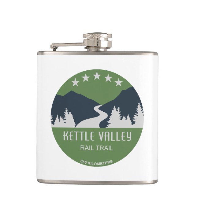 Kettle Valley Rail Trail British Columbia Flask (Front)