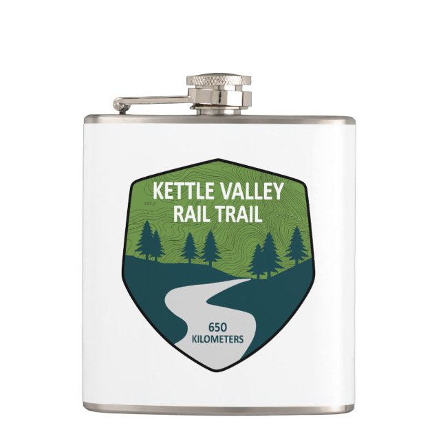 Kettle Valley Rail Trail British Columbia Flask (Front)